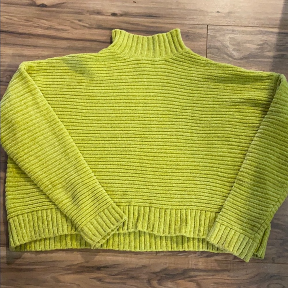 Neon cropped sweater